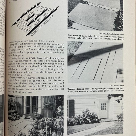 How To Build Walks Walls Patio Floors A Sunset Book 1952 mid century modern - Picture 5 of 5